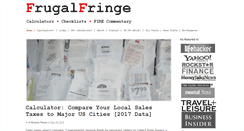 Desktop Screenshot of frugalfringe.com